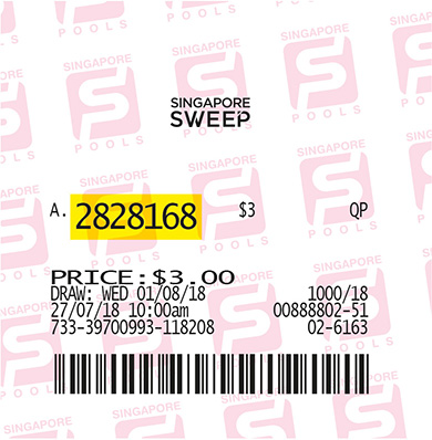 Singapore Sweep Ticket